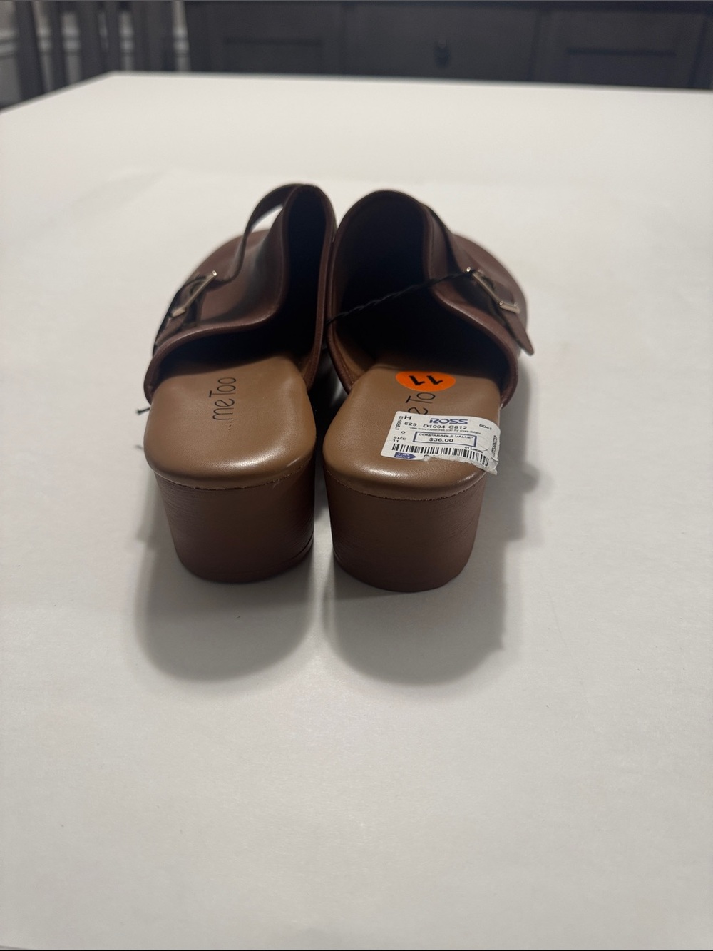 me too Brown Slip-On Clogs with Buckle Strap - Picture 3 of 4